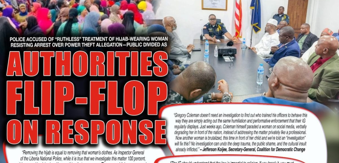 Liberia: Police Accused of “Ruthless” Treatment of Hijab-Wearing Woman Resisting Arrest Over Power Theft Allegation—Public Divided