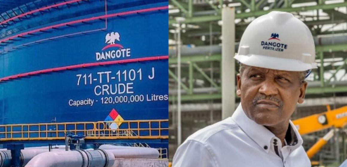 Dangote Refinery to Rely Fully on Nigerian Crude by End of 2025, Company Says