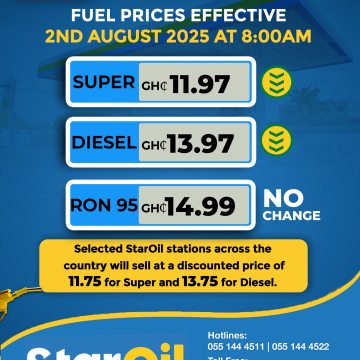 Star Oil Announces Revised Fuel Prices Effective August 2, 2025