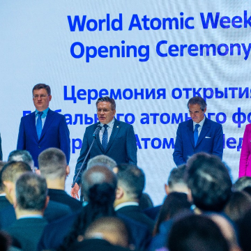 WORLD ATOMIC WEEK OFFICIALLY OPENS IN MOSCOW, RUSSIA
