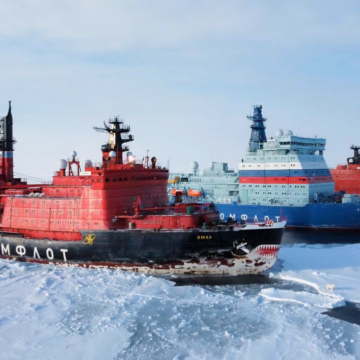 Russia Deploys All Eight Nuclear Icebreakers for First Time