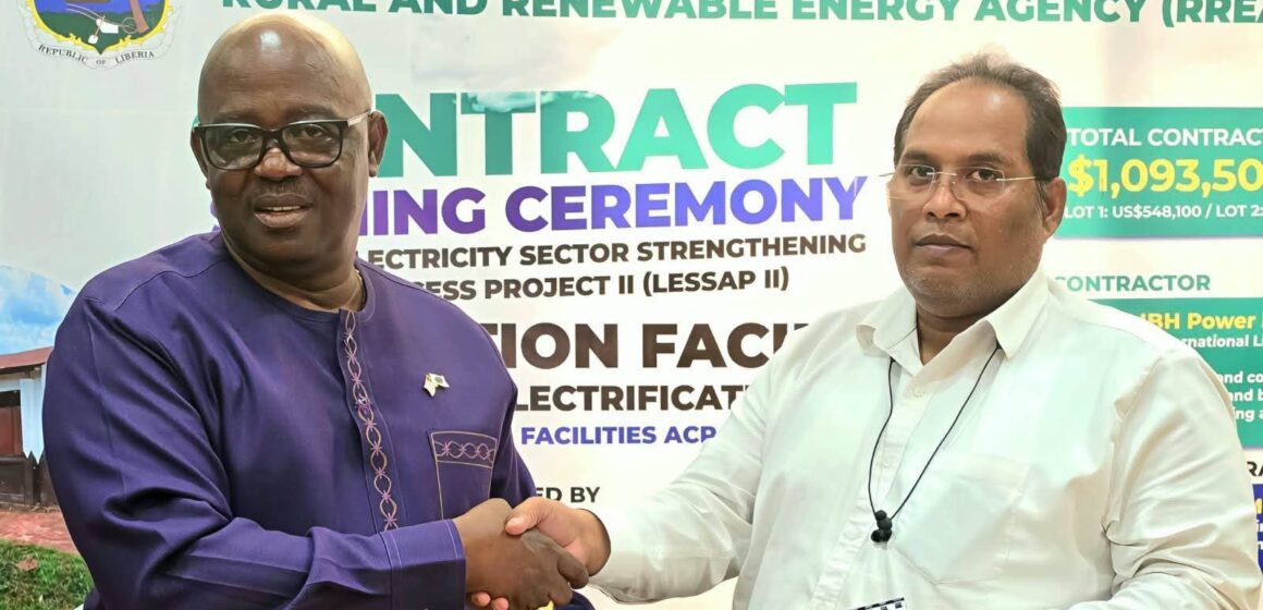 LIBERIA RURAL RENEWABLE ENERGY AGENCY (RREA) SIGNS CONTRACTS TO SOLARIZE 121 MORE HEALTH AND EDUCATION FACILITIES.